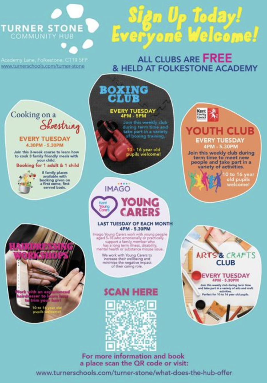 Free after school clubs held at The Folkestone Academy